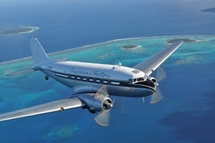 John King took this image of Chathams DC-3 Tangaloa over the skies of Vava'u